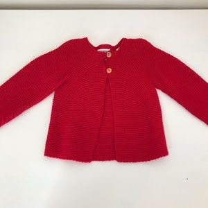 Zara Red Knit Sweater. 6-9mths